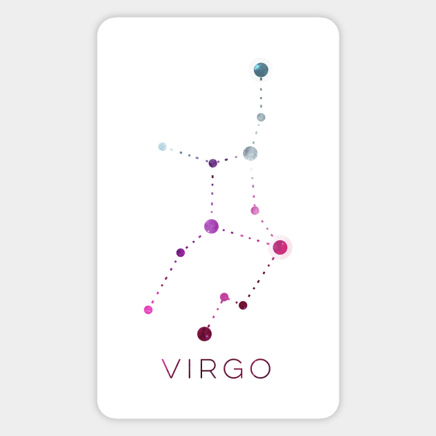 VIRGO STAR CONSTELLATION ZODIAC SIGN Sticker by deificusArt